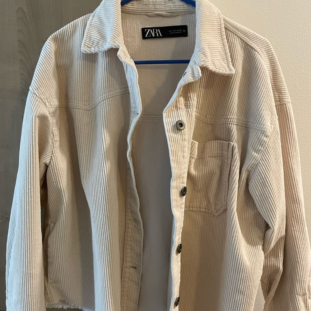 Zara corduroy shacket